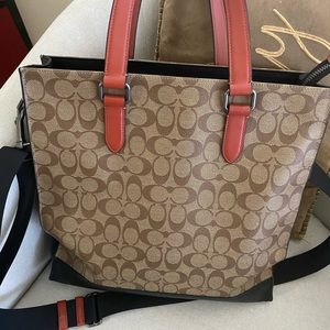 Men’s Coach Tote Messenger Bag